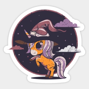 Halloween Cute & Scary Unicorn Sticker